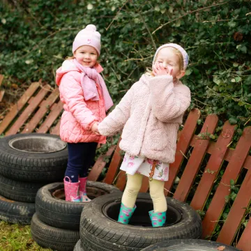 Cocoon Childcare Girls laughing